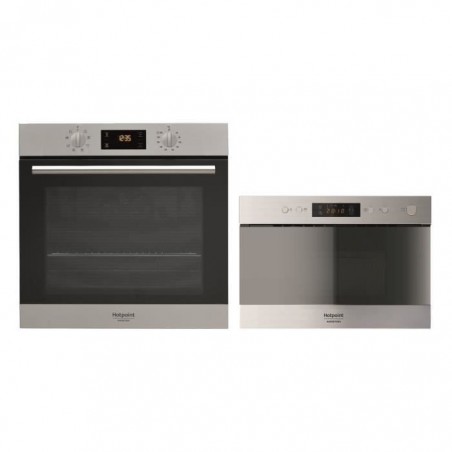 HOTPOINT Four électrique encastrable - 66 L + Micro-ondes - 22 L Pack encastrable