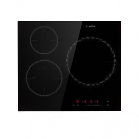 Table de cuisson induction - Klarstein Delicatessa 3 Flex - 3 zones - 5800W - Noir