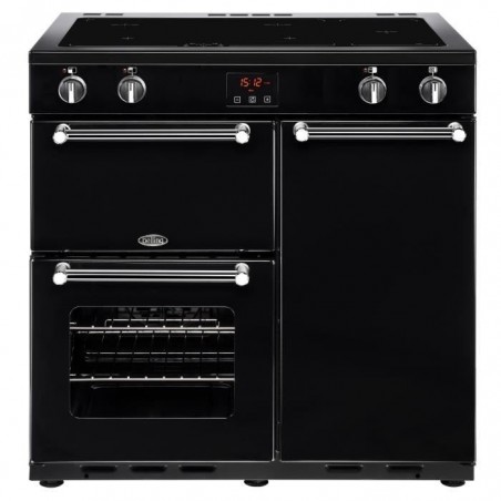 BELLING - PKENS90EIBLK - Piano de cuisson induction 90cm - 4 foyers - 14.9 kw - Fours électriques - Classe A - 90x60x90cm - Noir