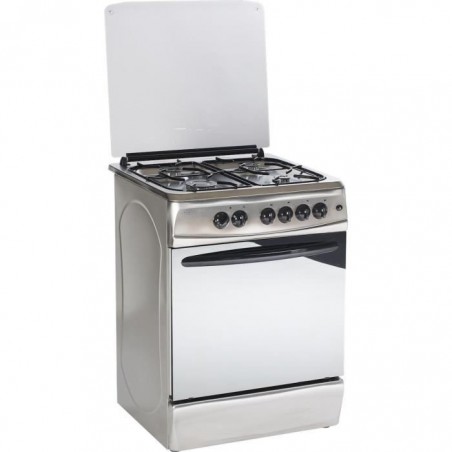 BCGEC60X Cuisinière 4 Gaz Four Catalyse Inox