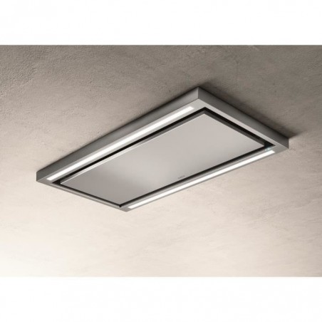 ELICA PRF0142094 - Hotte de plafond Cloud seven IX - A - 90 - Extraction ou filtr - 760 m³ air - h max - 3 vitesses - L 90 cm -