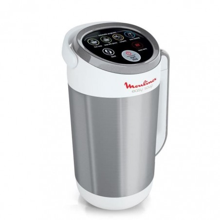 MOULINEX LM841110 Blender chauffant Easy Soup - 1,2 L - Blanc et Inox