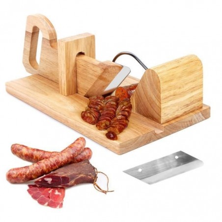 eSecure - Guillotine à saucisson trancheuse à charcuterie découpeuse manuelle