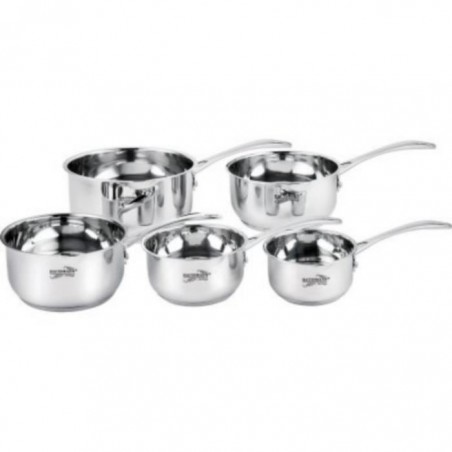 Haussmann Héritage® - 5 piéces Casserole Inox professionnel - tous feux dont Induction -- HM-0517