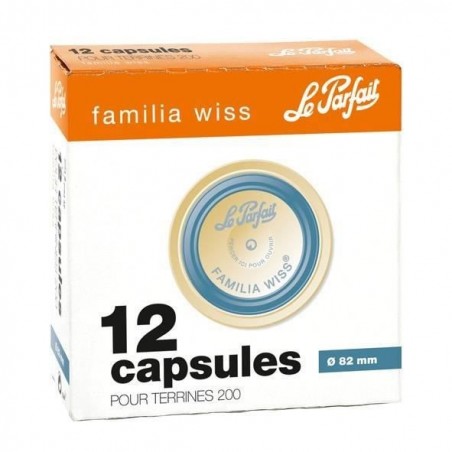 Boîte de 12 capsules pour bocaux diam. 8,2cm