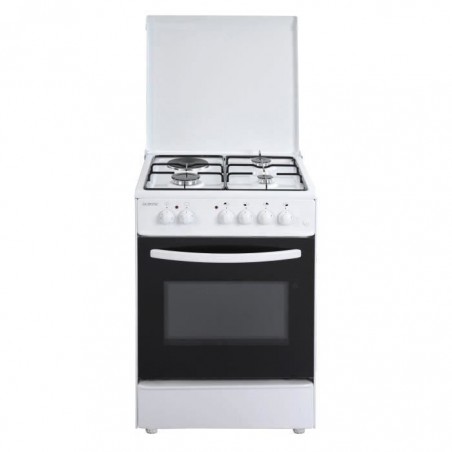 OCEANIC OCEACM6060W8-Cuisinière table mixte gaz - électrique-4 foyers-Four convection naturelle-65 L-A-L 60 x H 85cm-Blanc