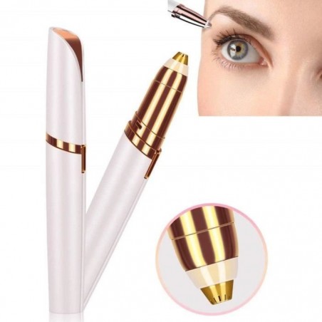 Électrique Rasoir Mini Tondeuse à Sourcils Épilateur de Sourcils Portable Soins du visage pour Femme Fille ROSE