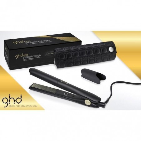 Ghd - Fer A Lisser Styler Gold Plaque Moyenne Avec Pochette Ronde