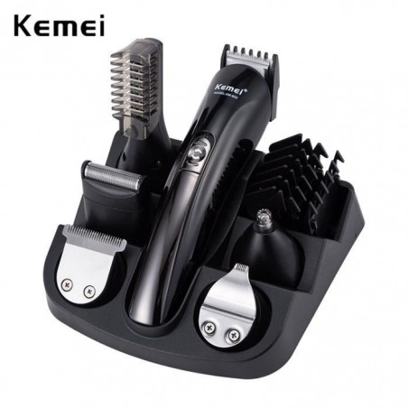 KEMEI Tondeuse à Cheveux Coiffeur Tondeuse électrique Rasoir Tondeuse à Barbe Hommes Rasage Machine Coupe Tondeuse de Nez