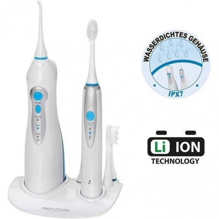 ProfiCare Dental-Center - 2 en 1 - Brosse à dents sonique et irrigateur buccal, brosse à dents 31 000 alternances - min,