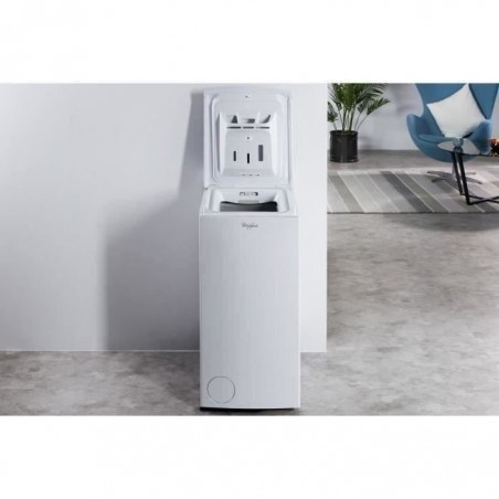 Lave-linge top WHIRLPOOL TDLR62322LFR - 6 kg - 1200 trs-min - Blanc