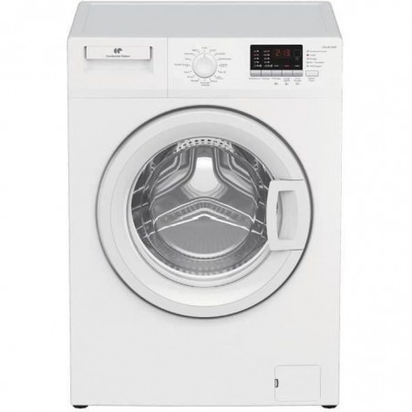 Lave-linge hublot CONTINENTAL EDISON CELL812W9 - 8 kg - Moteur induction - Largeur 60 cm - 1200 tours-min - Blanc