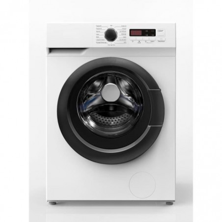 NOVIDOM - NOLL81400B - Lave linge frontal - 8 kilos - Classe E - 1400 tours - Départ différé - Blanc