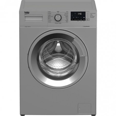 Lave-linge hublot BEKO WUE6612S0S - 6 kg - L60 cm - Moteur standard - 1200 trs-min - Silver