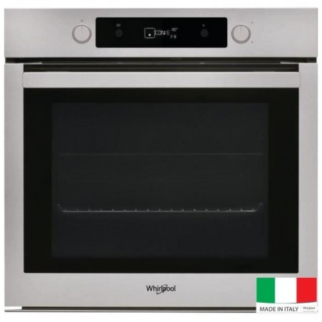 WHIRLPOOL OAKP9 555 PIX - Four électrique encastrable multifonction - Chaleur pulsée - 73 L - Pyrolyse - A+ - Inox