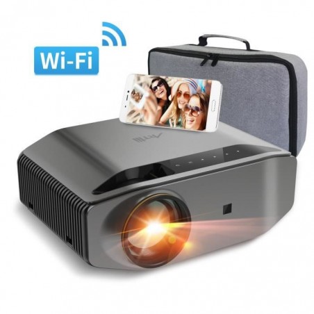 Artlii Energon 2 Vidéoprojecteur Full HD Bluetooth Wifi 1080p Native Rétroprojecteur Connexion Sans Fil avec Zoom + Sac de