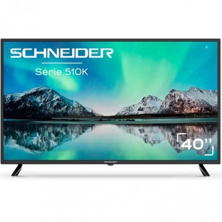 SCHNEIDER - LED40SC510K - Téléviseur LED 100 cm - Full HD Dolby - 2 X HDMI 1.4 Noir Glossy