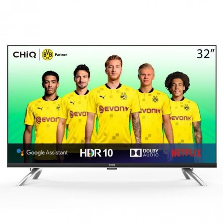 CHiQ L32H7A, 32 Pouces(80cm), Android 9.0, Smart TV, HD, WiFi, Bluetooth,Google Assistant, Netflix, Prime Video, HDMI, USB