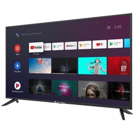 CONTINENTAL EDISON - Téléviseur LED 4K UHD 50 (125,5cm) - Android TV - HDR - WiFi - Bluetooth - 3xHDMI - 2xUSB