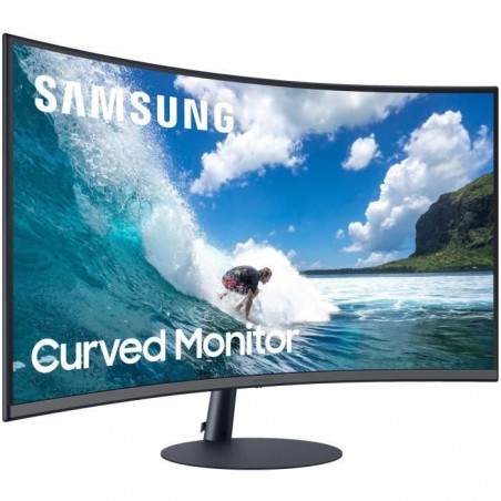 Ecran PC Incurvé - SAMSUNG LC27T550FDRXEN - 27 FHD - Dalle VA - 4 ms - 75Hz - AMD FreeSync
