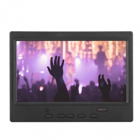 Moniteur portable 7 pouces Support multi-fonctions d'affichage 1024x600 avec entrée HDMI - VGA - AV (prise UE)