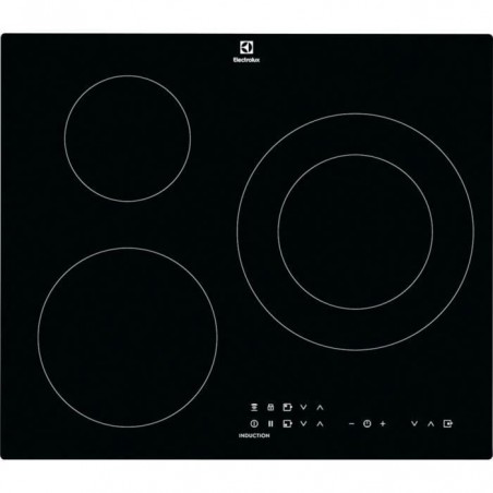 ELECTROLUX CIT60331CK Plaque de cuisson induction - 3 zones - 7350 W - L 59 x P 52 cm - Revêtement verre - Noir