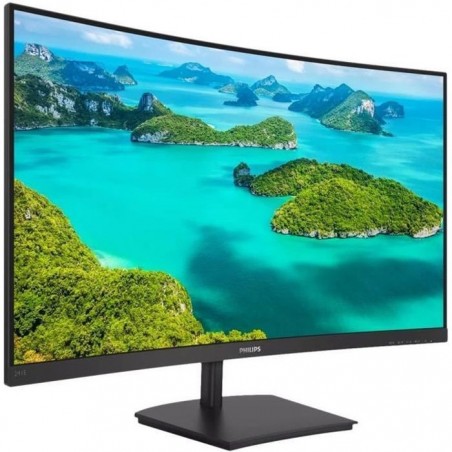 Ecran PC incurvé - PHILIPS 241E1SC-00 - 23,6 FHD - Dalle VA - 4 ms - 75Hz - VGA - HDMI - AMD FreeSync