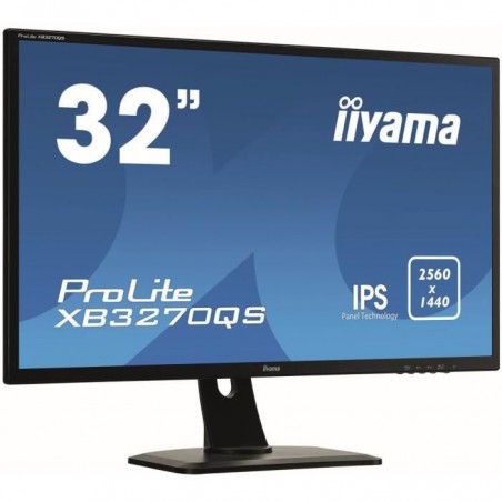 Ecran - IIYAMA XB3270QS-B1 - 32 WQHD - Dalle IPS - 4ms - DisplayPort - HDMI - DVI