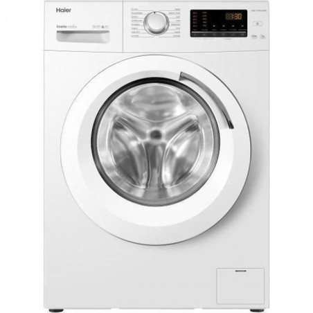 Lave-linge hublot HAIER HW07CPW14639N - 7 kg - Induction - Vapeur - 1400 trs-min - Classe A - Blanc