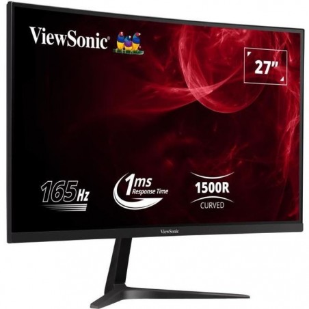 Ecran PC Gamer Incurvé - VIEWSONIC VX2718 - PC - MHD - 27 FHD - Dalle VA - 1 ms - 165Hz - HDMI - DisplayPort -