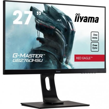 Ecran PC Gamer - IIYAMA G-Master Red Eagle GB2760HSU-B1 - 27 FHD - Dalle TN - 1 ms - 144 Hz - HDMI - DisplayPort - FreeSync