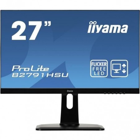 Ecran PC Gamer - IIYAMA ProLite B2791HSU-B1 - 27 FHD - 75 Hz -VGA-DisplayPort-HDMI - Ultra Mince - 1920x1080 - 1ms