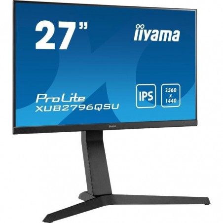 Ecran PC Gamer - IIYAMA XUB2796QSU-B1 - Ultra Mince - 27 QHD - Dalle IPS - 1 ms - 75 Hz - HDMI - DisplayPort - AMD FreeSync