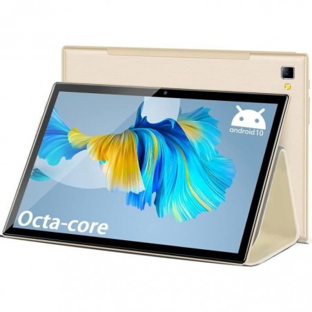 Tablette Tactile 10 Pouces Full HD,4G LTE+ 5G WiFi,6Go RAM + 64Go ROM,Android 10 Tablette PC,8 C½urs, 6500mAh(512Go TF)