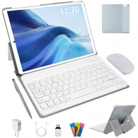 Tablette Tactile 10.1-4Go+64Go -Android 9.0 -Dual SIM-caméras -GPS- WiFi-Bluetooth-Tablette Ordinateur portable 2 en 1