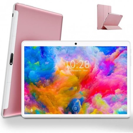 Tablette Tactile 10 Pouces-DUODUOGO P6-4Go+64Go-Doule SIM-WiFi-8000mAh-8MP+5MP-( Bluetooth, Netfilix,GMS,LTE )-ROSE