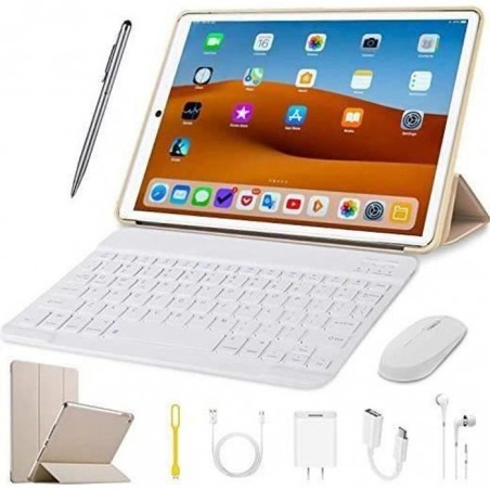 Ordinateur 2 en 1-10 Pouces HD-Android 10.0-32Go+3Go clavier Qwerty- 8500mAh- Doubl SIM -GPS -NETFLIX -4G LTE Tablette tactile