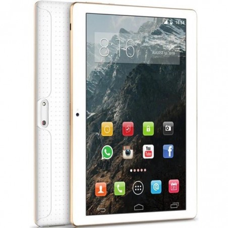 BEISTA Tablette tactile K107 - 64Go - 4Go RAM - 10.1 Pouces HD - Android 10.0 - Quad Core- 4G Double SIM,WiFi,GPS - Blanc