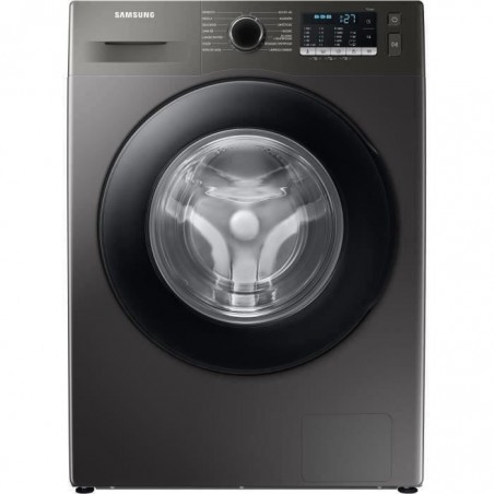 Lave-linge hublot SAMSUNG Ecobubble WW90TA046AX - 9 kg - Induction - 1400 trs-min - Classe A - Inox-silver