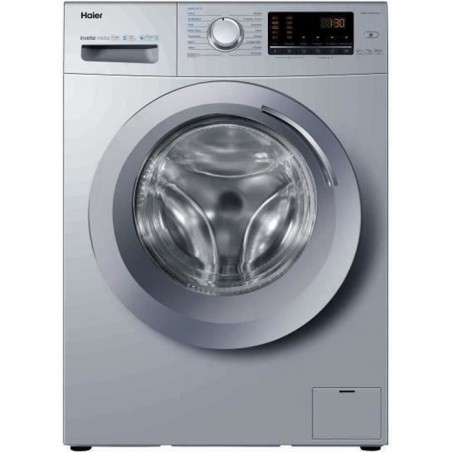 Lave-linge hublot HAIER HW07CPW14639NSFR - 7 kg - Induction - Vapeur - 1400 trs-min - Classe A - Silver