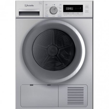 Sche-linge pompe à chaleur VEDETTE VSF218HS - 8kg - L60cm - Silver