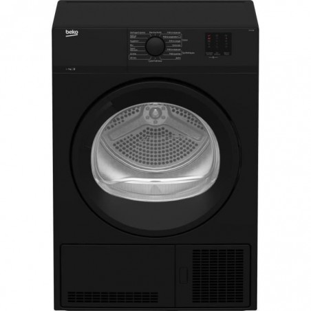 Sèche-linge à condensation BEKO DCY724B - 7 kg - Noir - Classe B - Tambour Aquawave