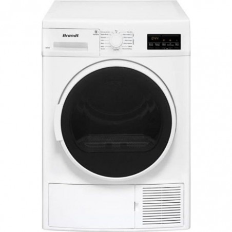 brandt - sèche-linge frontal pompe à chaleur 60cm 9kg a++ blanc - bdm9hw