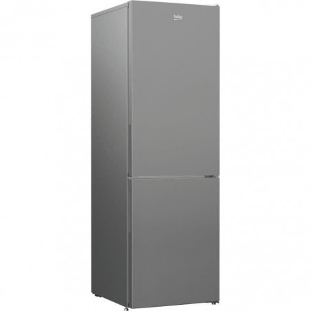 BEKO RCNA366K34SN Réfrigérateur congélateur bas - 324 L (215+109) - Froid ventilé - NeoFrost - Gris acier