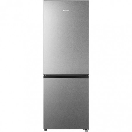 HISENSE RB224D4BDF - Réfrigérateur congélateur bas - 165L (122L + 43L) - froid statique - L 49,5cm x H 143cm - Silver