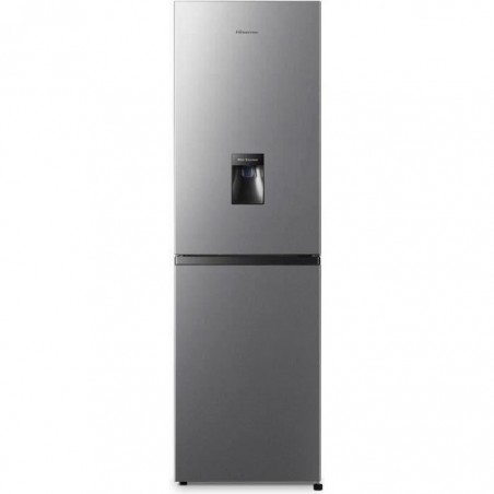 Hisense RB316D4WDF - Réfrigérateur congélateur bas - 240L (159L + 81L) - Froid statique - L55x H174,5x P56,2 - Silver