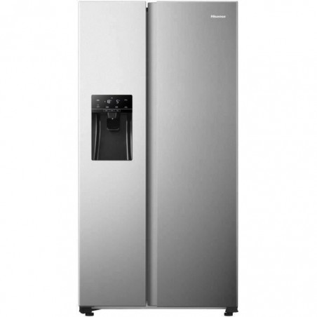 Hisense RS650N4AD1 - Réfrigérateur américain - 499L (334+165 L) - froid ventilé total - L91cm x H179cm - Silver