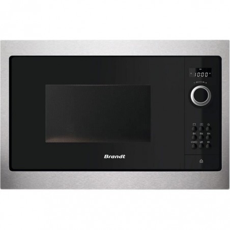 BRANDT BMS6115X - Micro-ondes encastrable monofonction - Inox - 26 L - 900 W