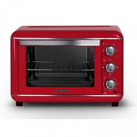 SCHNEIDER - SCEO23R - Four vintage - 23 Litres - chaleur tournante - 1500 watts - rouge