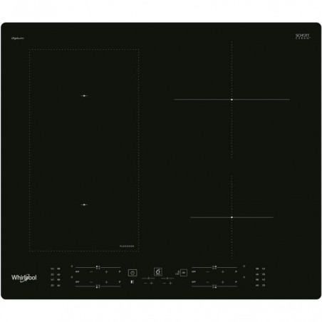 WHIRLPOOL WLB9560NE-IXL - Table de cuisson induction - 4 zones - 7200W total - L 59 cm x P 51 cm - Noir